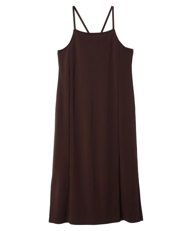 earth music&ecology ポンチＩラインキャミワンピース Brown