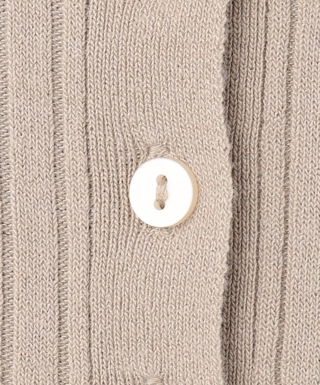 ANY L 【洗濯機可能】ポロカラーニット サンドベージュ