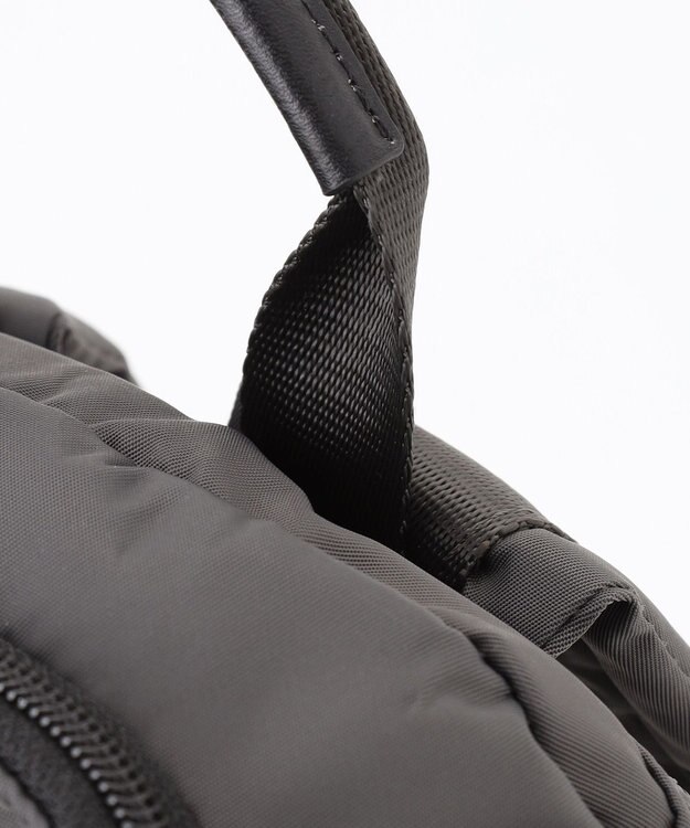 ICB 【A4サイズ収納可】８ポケットナイロンリュック チャコール系