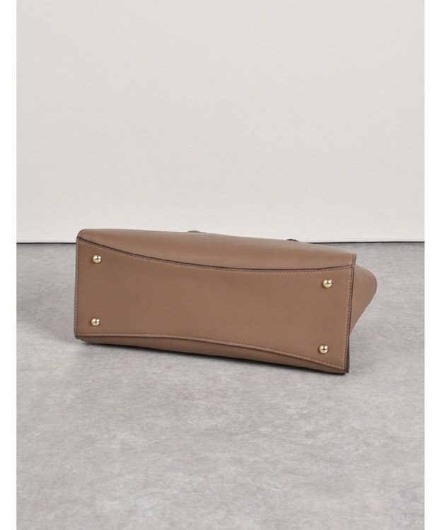 LA BAGAGERIE 【MONICA】ベルテッド2WAYハンドバッグ グレージュ