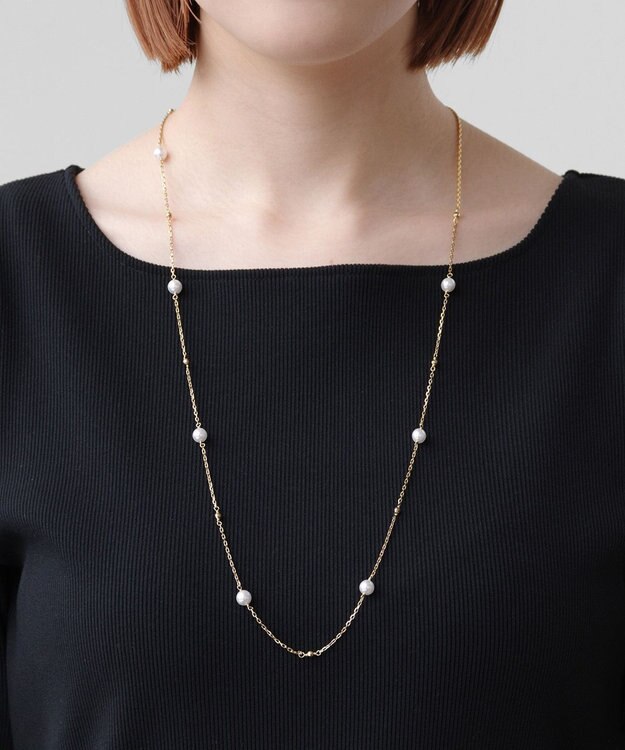 TOCCA PEARL WALTZ LARIAT NECKLACE ネックレス ゴールド系
