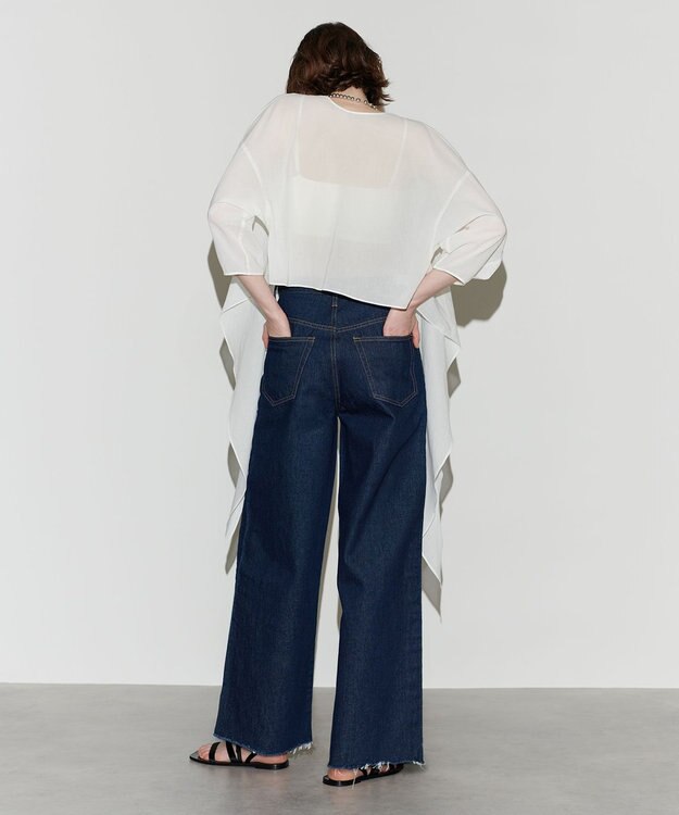 NAVE 【Nave 　洗える】マルチウェイシアーブラウス ホワイト系