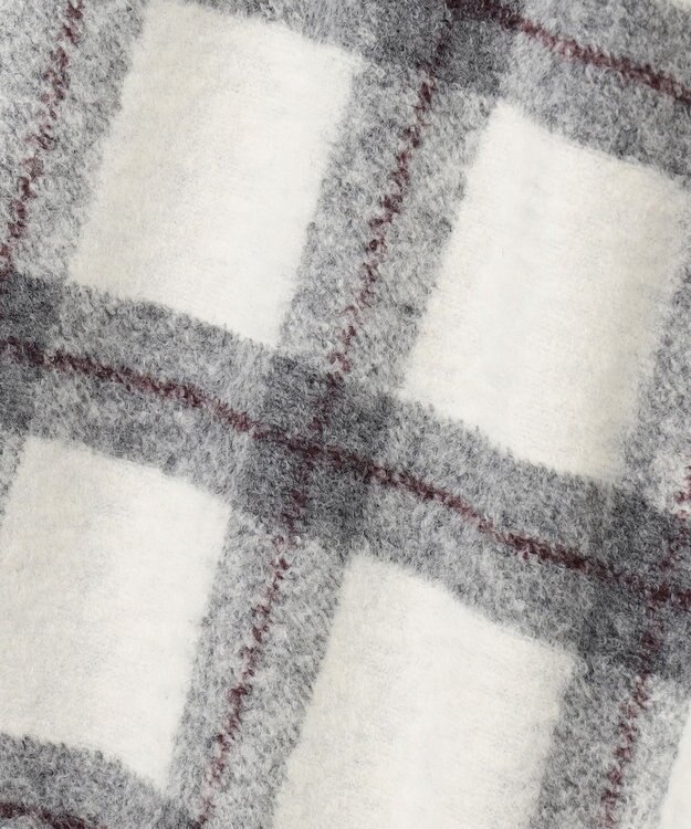 JOSEPH ABBOUD MOUNTAIN 【SPACE／UNISEX】フランネルジャージーブロック パンツ ライトグレー系4