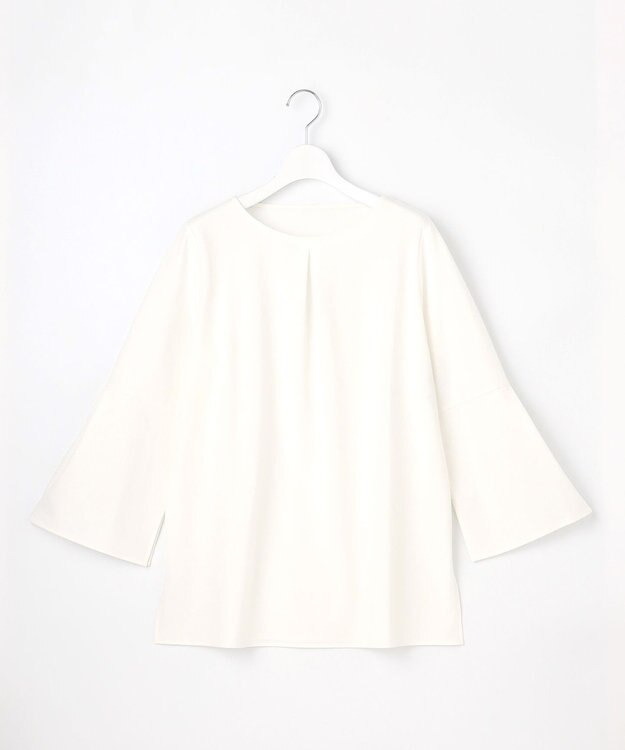 自由区 S 【洗える】エッセンシャルポンチクルーネック カットソー アイボリー系