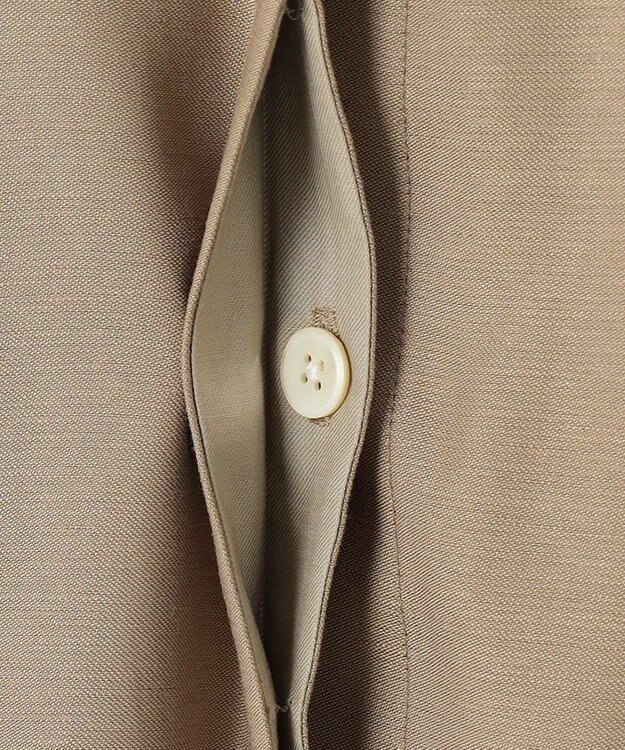 自由区 【XSサイズ～/洗える】キュプラリネンシャンタン ブラウス ベージュ系