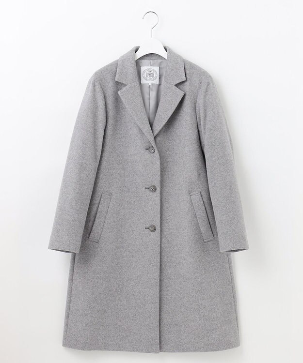 J.PRESS LADIES S アンゴラビーバー チェスターコート ライトグレー系