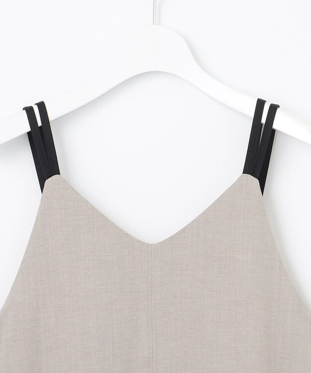 Feroux ダブルストラップキャミ ドレス ライトグレー系