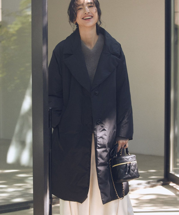 組曲 ステッチレスライト ダウン ブラック系