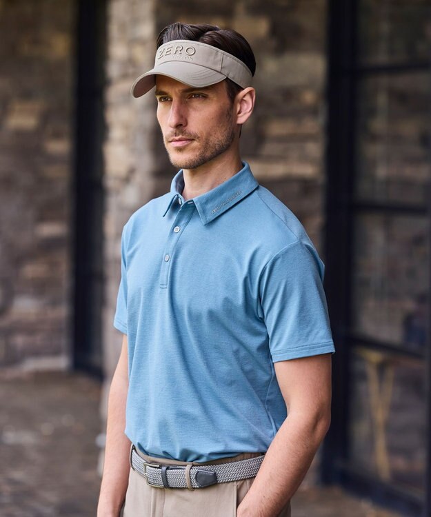 ZERO HALLIBURTON 【吸水速乾・UVケア】 着心地ポロシャツ ZHG-M5S7a 82952 ライトブルー