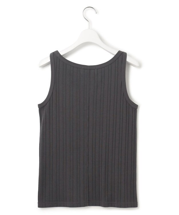 23区 S 【SLOW/洗える】ランダムリブフライス タンクトップ カットソー グレー系