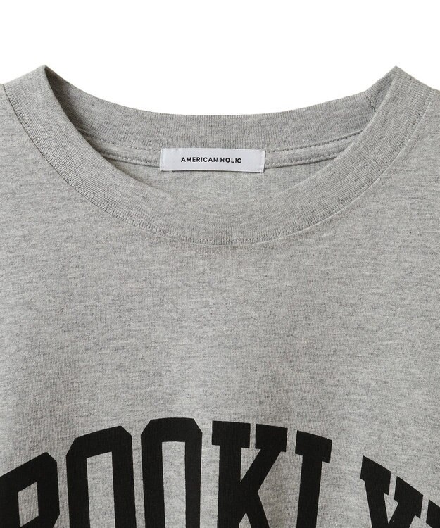 AMERICAN HOLIC BROOKLYN カレッジロゴBIGTシャツ Gray Mixture