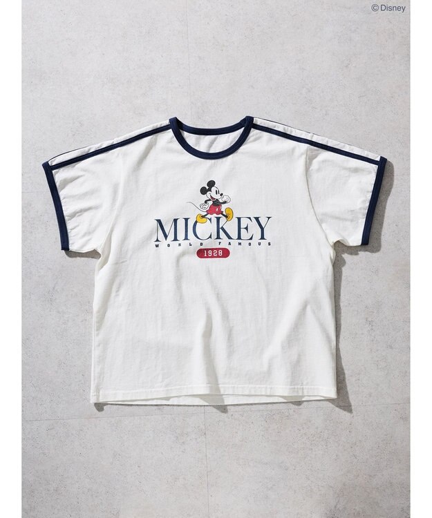 AMERICAN HOLIC ラインＴシャツ　Ｏｆｆ　Ｗｈｉｔｅ／Ｄｉｓｎｅｙ