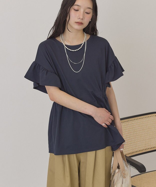 AMERICAN HOLIC 【マルチ機能】袖フレアプルオーバー Navy