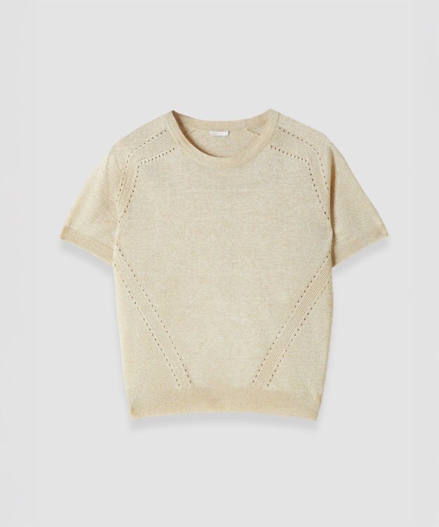 JOSEPH ルレックスニット　ショートスリーブニット Black / Gilt