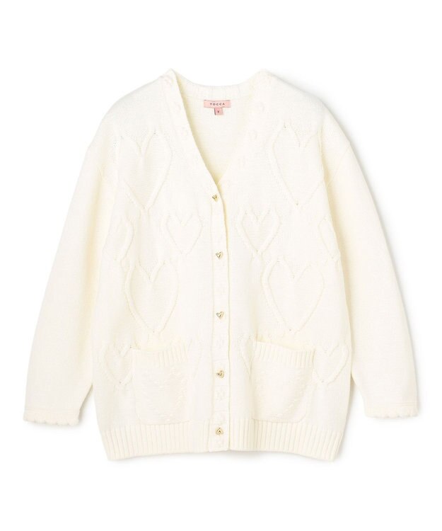TOCCA 【chayさん着用】HEART HUG KNIT カーディガン アイボリー系