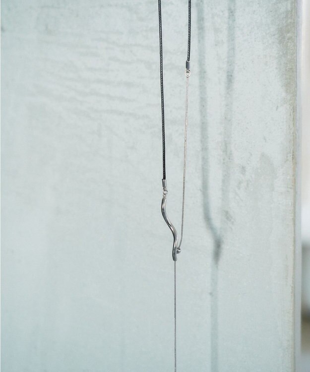 YECCA VECCA ウェーブメタルコードネックレス Silver