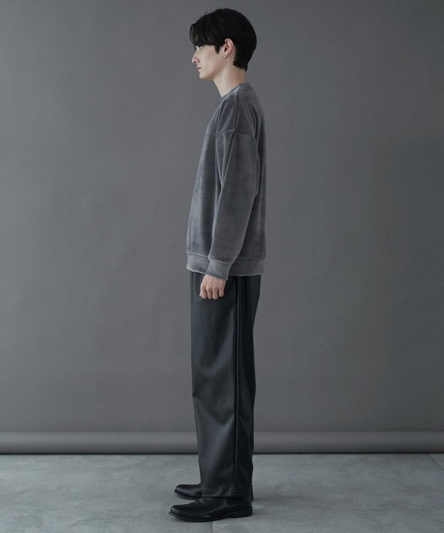 WEGO 【ユニセックス着用ITEM】マイクロシャギーワンポイントプルオーバー ダークグレー