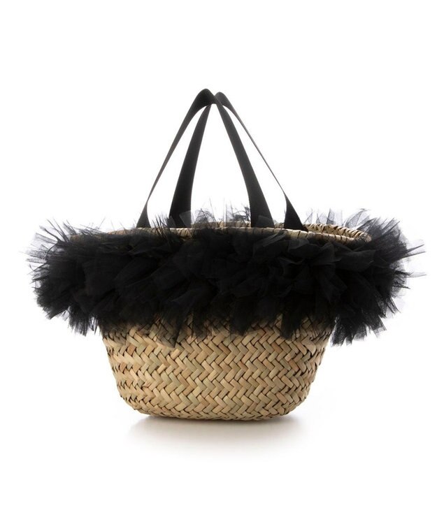 UNBILLION カカトゥ kakatoo / チュールフリンジカゴバッグ ブラック