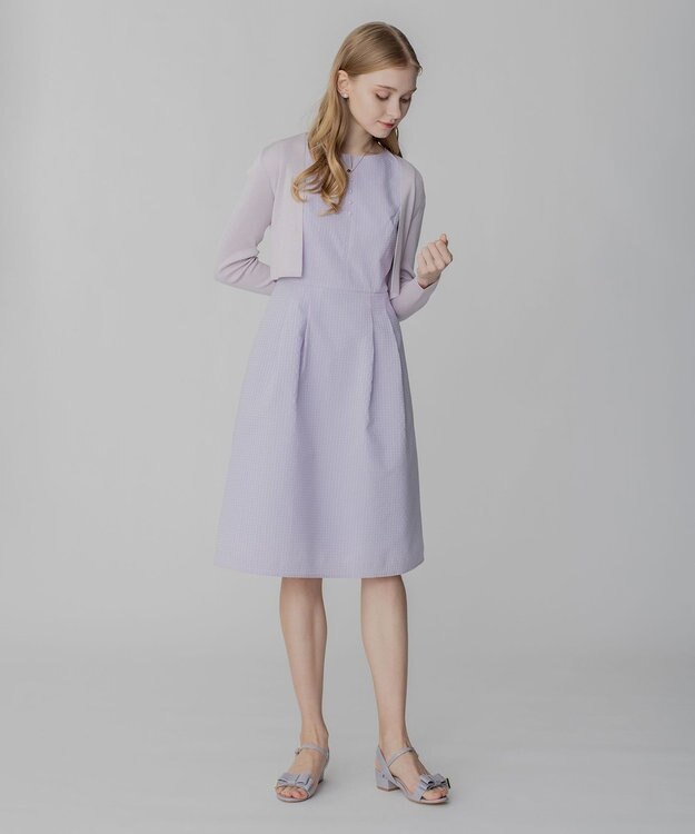 TOCCA 【洗える！】SILK RIB BOLERO ボレロ ラベンダー系