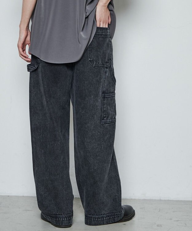 WEGO ルーズペインターパンツ ブラックその他