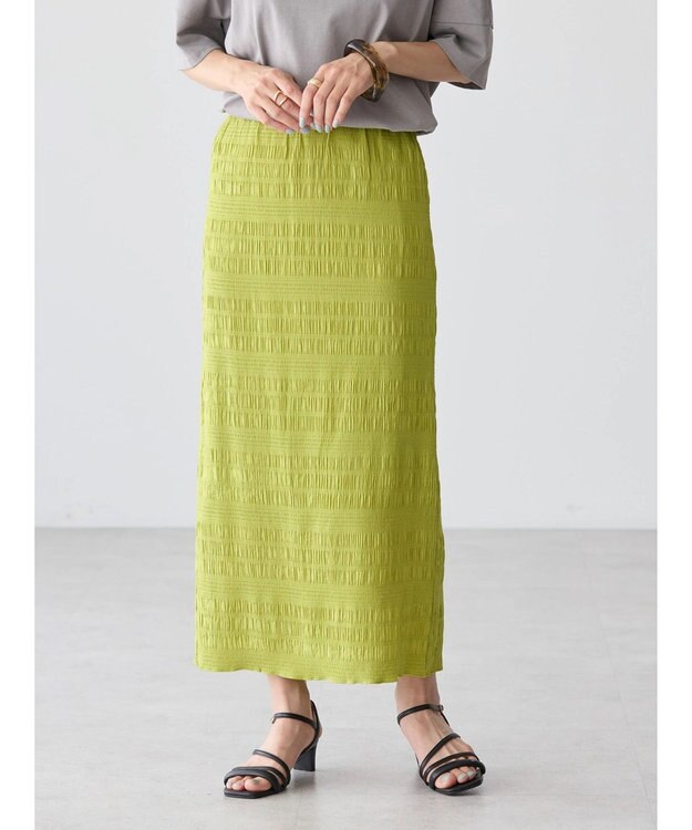 AMERICAN HOLIC シャーリングタイトスカート Pistachio