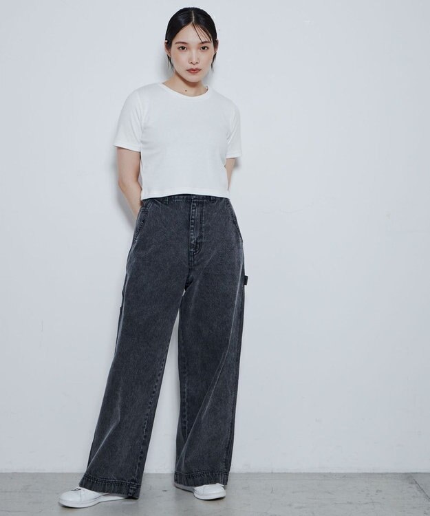 WEGO ルーズペインターパンツ ブラックその他