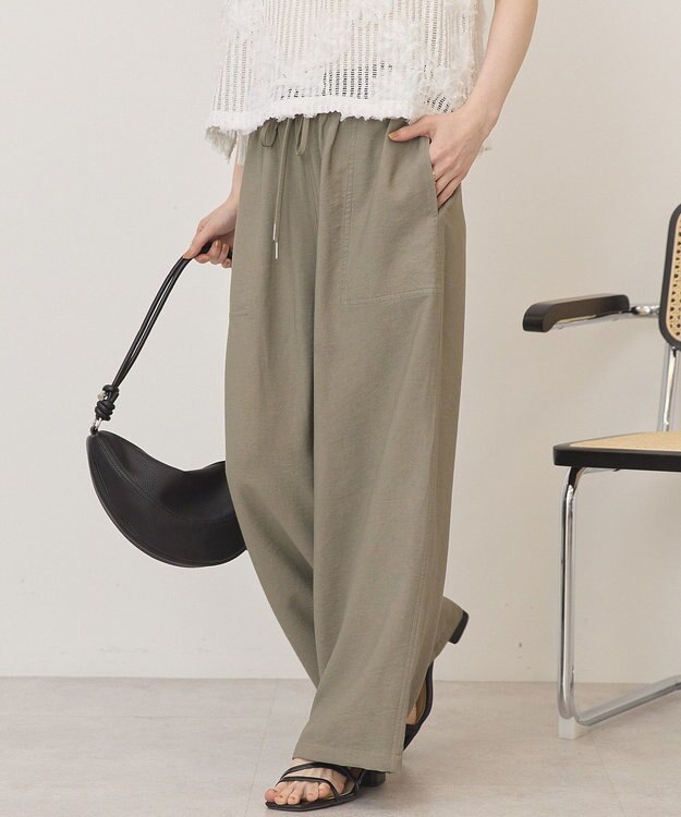 AMERICAN HOLIC 【マルチ機能】ベイカーリラックスパンツ Khaki