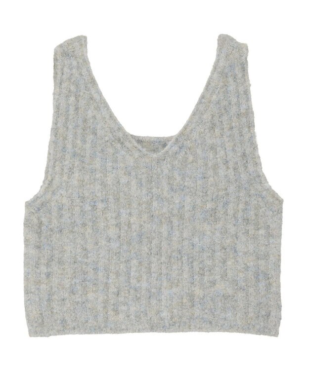 earth music&ecology ＭＩＸカラーブークレニットビスチェ Light Blue