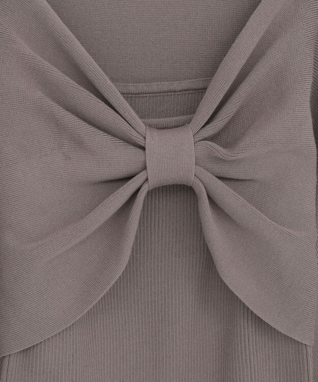 earth music&ecology 【WEB限定】リボンニットアンサンブル Mocha