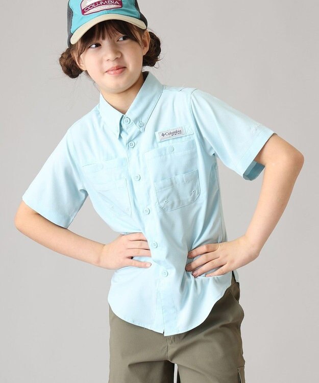 Columbia Columbia/ キッズアイテム/ タミアミショートスリーブシャツ /コロンビア Marine Light