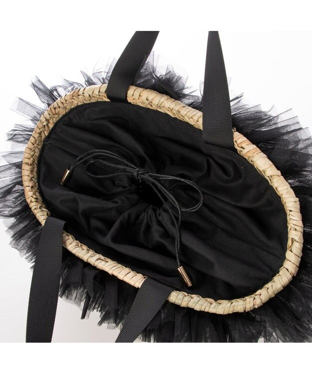 UNBILLION カカトゥ kakatoo / チュールフリンジカゴバッグ ブラック