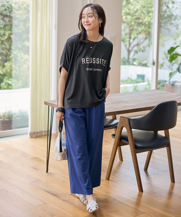 ANY シアージョーゼットボクシーロゴＴ チャコール