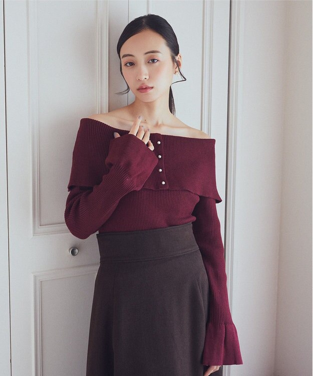 earth music&ecology ２Ｗａｙオフショルニットプルオーバー