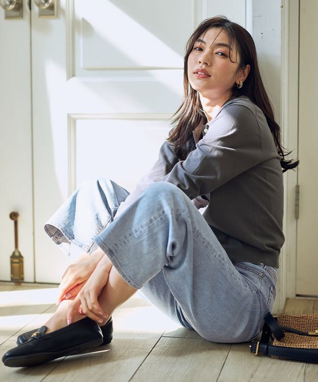 ANY 7daysデイリーワイドデニム ブリーチ