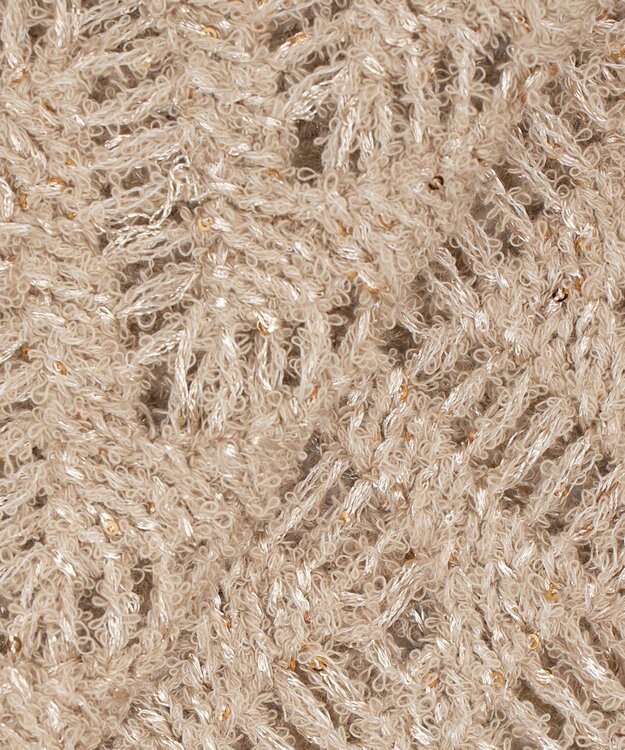 23区 【GOLD LABEL】シェニールレーススパングル クルーネック ニット モカ系