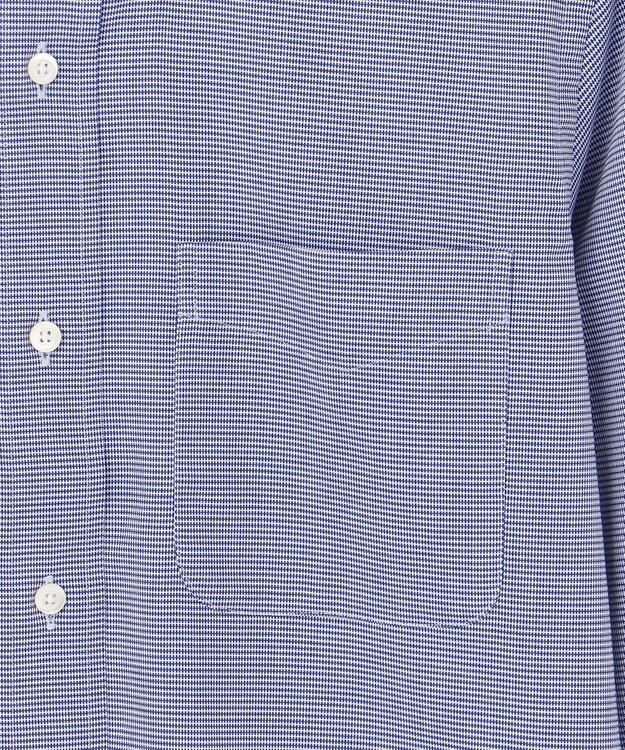 J.PRESS MEN 【PREMIUM PLEATS / 形態安定】PANAMAミニチェックシャツ/ B.D. ネイビー系3