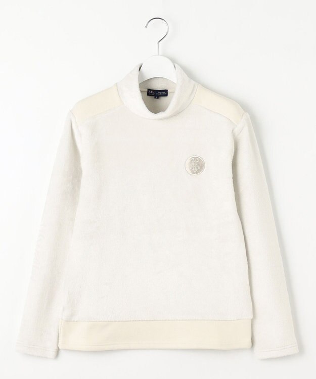 23区GOLF 【WOMEN】シルキーボンバー モックネック アイボリー系