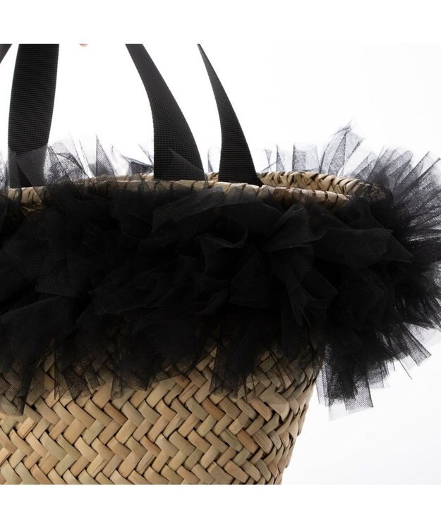 UNBILLION カカトゥ kakatoo / チュールフリンジカゴバッグ ブラック