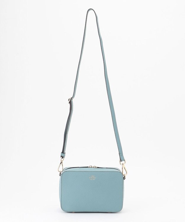 J.PRESS LADIES 【2way】レザー ショルダー バッグ ダルブルー系