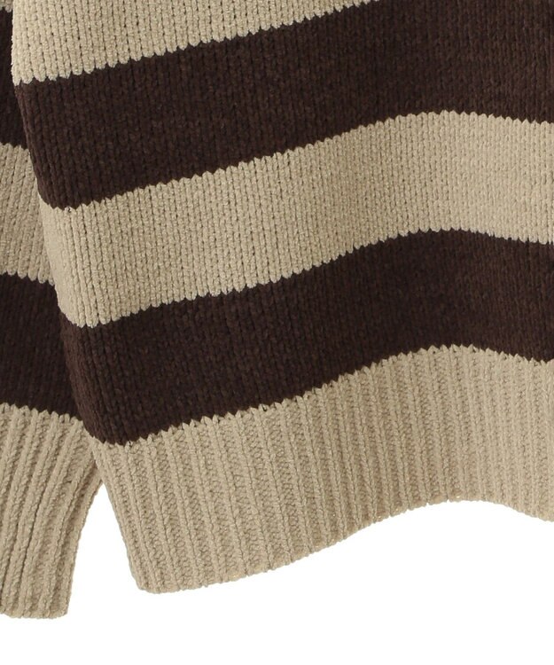 CRAFT STANDARD BOUTIQUE ヘンリーネックモールニットプルオーバー Khaki