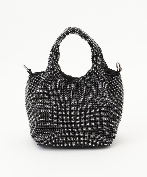 GRACE CONTINENTAL ラインストーンバッグ ブラック