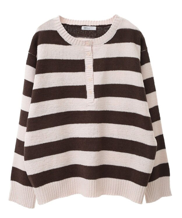 CRAFT STANDARD BOUTIQUE ヘンリーネックモールニットプルオーバー Pink