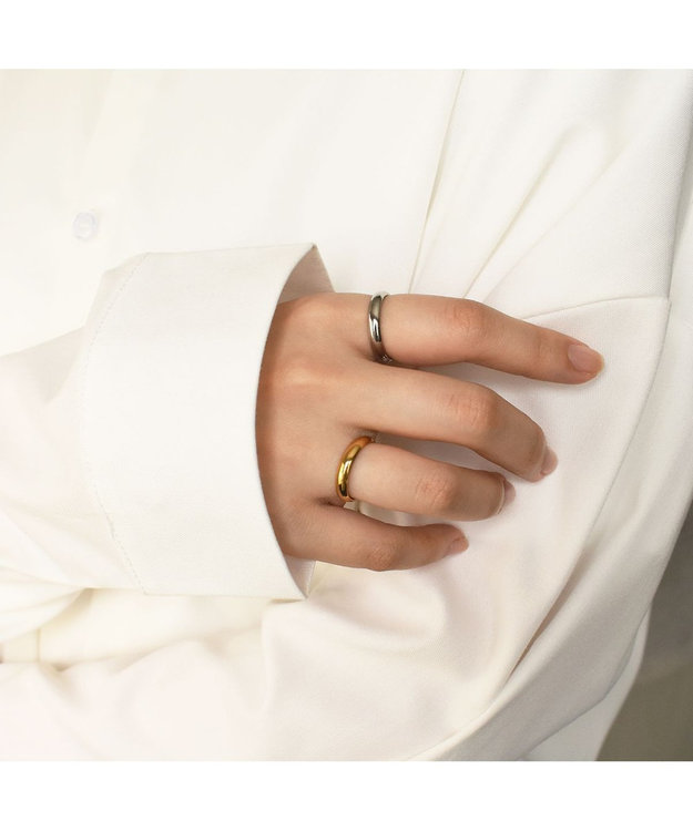 blancotokyo 【金属アレルギー対応】シンプルリング TEAOLIVE ゴールド