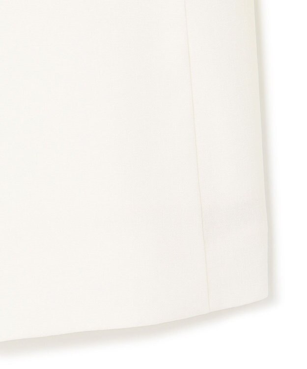 23区 【セットアップ対応/防シワ性/洗える】アイアスマットストレッチ ノーカラー ジャケット ホワイト系