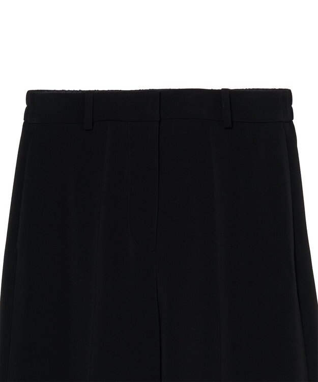 JOSEPH コンフォートクレープ　ワイドストレートトラウザーズ Black