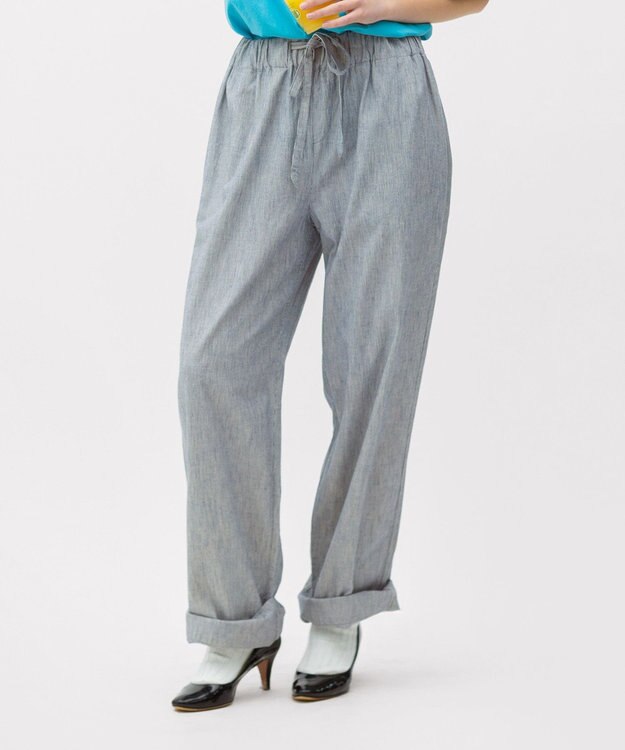 LENO LIGHT HICKORY EASY PANTS / ヒッコリーイージーパンツ WHITE STRIPE