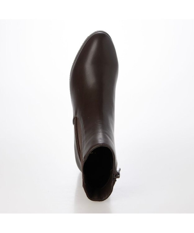 ing <Pitti>サイドゴアショートブーツ ダークブラウン