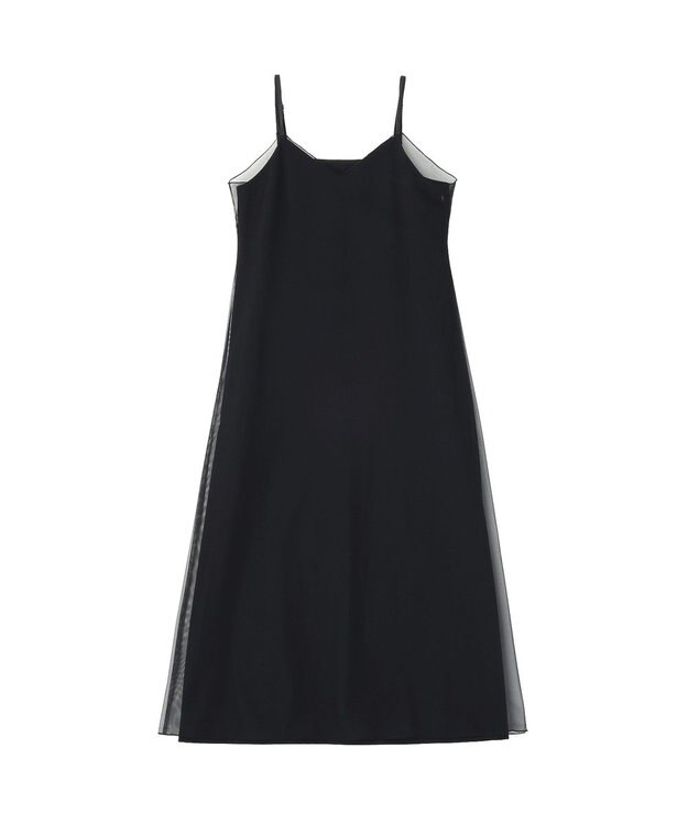 earth music&ecology SET2点チュール＆キャミワンピース Black