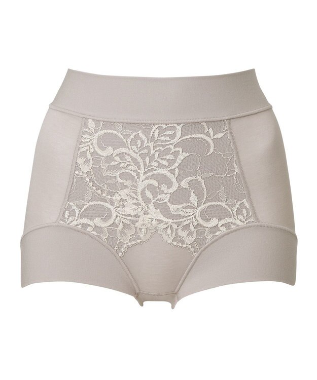 BRADELIS New York 【BRADELIS NewYork peace】綿混フィットレースショーツ25 深め 補正下着 ヒップアップ 美尻 グレージュ