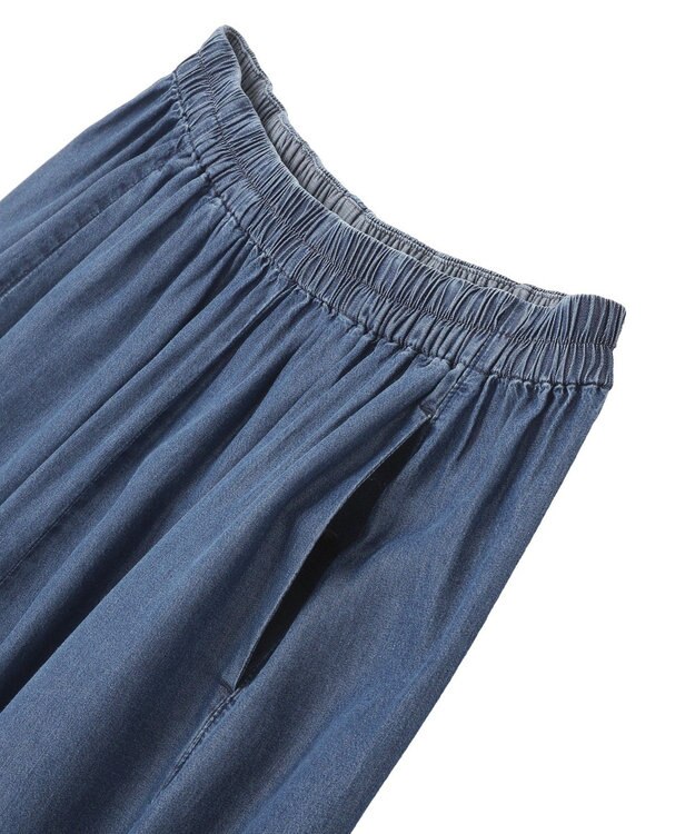 YECCA VECCA デニムコクーンドレープパンツ Indigo